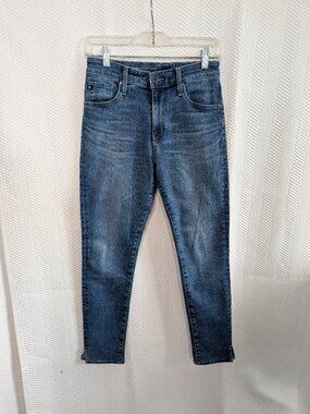 AG Adriano Goldschmied Farrah Skinny Ankle Jeans Blue High-Rise Denim Size 26R